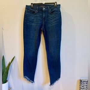 Joe’s Frayed Hem Blue Jeans size 30 NWOT